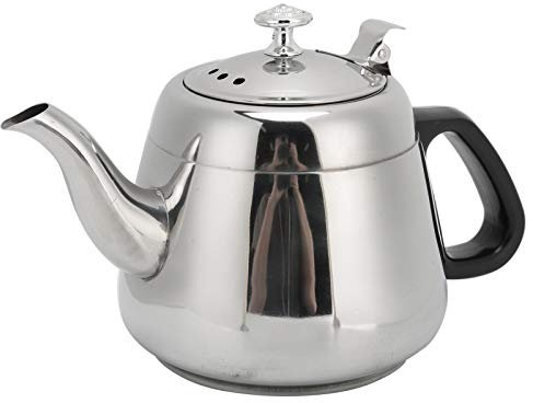 AUNMAS Stainless Steel Teapot, 26 x 16.5 x13.5cm Hot Water Kettle 2L Capacity Stove Top Teapot Coffee Pot Teaware with Plastic Handle