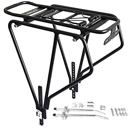Vincita Fat Tire Fahrradträger – Fahrradgepäckträger für Fatbikes – Maximale Belastung 60 lbs – Passend Mountainbikes, E Bikes mit Scheibenbremsen – Reifengröße 26 Zoll x 1 Zoll bis 29 Zoll x 4,0