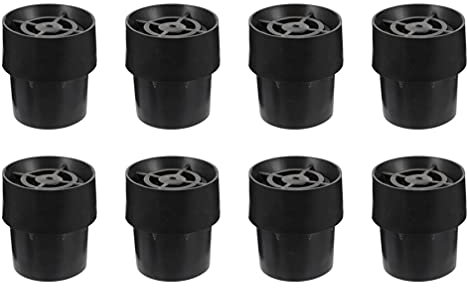 BESPORTBLE 8Pcs Gummi Bein Tipps Trampolin Bein Kappe Ersatz Anti- Slip Möbel Fuß Umfasst Matte Runde Boden Protektoren für Tisch Stuhl Schwarz