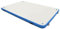 vidaXL Schwimmmatte Aufblasbar mit Pumpe Tasche Luftmatratze Wasserliege Wasserhängematte Poolliege Badeinsel Hängematte Blau Weiß 300x150x15cm
