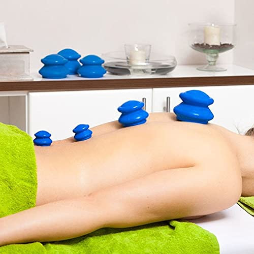 4 x Silikon Schröpfen Cup Vakuummassage Anti Cellulite Cup Schröpf-Cups
