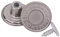 Trimming Shop Jeansknopf-Hammer auf 14 mm Messing Reißzwecken mit Aluminium-Nadel für Bekleidungsreparatur, Jeans, Denims, Röcke, Jacken (Silber, 10 Stück)