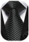 HISDERN Herren Krawatten Tupfen Klassische Taschentuch Formelle Elegant Krawatte & Einstecktuch Set Business Arbeit Weiß/Schwarz