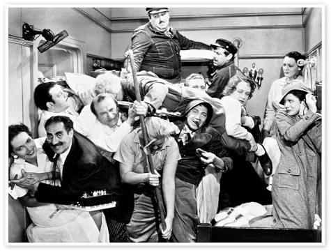 The Marx Brothers, 1935 Poster 18 x 13 cm Schwarz-Weiß Wandbilder Wanddeko