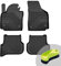 FROGUM No.77 Gummimatten Ganzjahresset von Auto Fußmatten Autofussmatten für SEAT Altea XL 2004-2015 | Langlebiges TPE Material