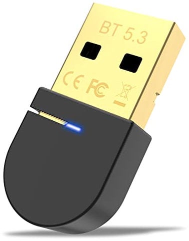 eppfun Bluetooth 5.3 Adapter PC, USB Bluetooth Stick Dongle für Maus/Tastatur, Bluetooth nachrüsten für Windows 11/10