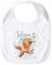 SpecialMe® personalisiertes Baby Lätzchen mit Namen Tiermotive Bär Hase Fuchs personalisierte Geschenke Baumwolle Fuchs weiß unisize