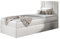 Mirjan24 Boxspringbett mit Bettkasten Harlon Mini, Bettgestell mit Polsterkopfteil, Bonell-Matratze, Topper, Polsterbett, Bett für Schlafzimmer (Soft 017, 100 x 200 cm, Seite: Rechts)