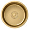 Lavelli da cucina Impianti Lavello Tondo in Acciaio Inossidabile Color Oro Lavello a Vasca Singola Resistente Domestica Mini lavandino per Camper Cucina (Color : Gold, S : 36 * 36cm)