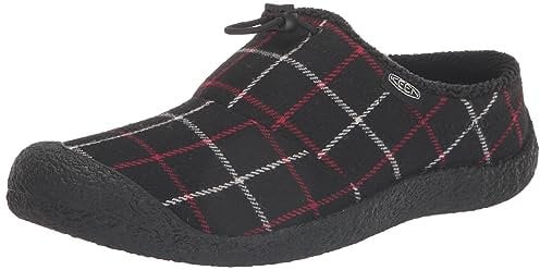 KEEN Damen Howser 3 Slide Comfy Durable Hausschuhe, Schwarz Plaid, 35 EU