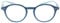 Klassische, farbige Lesebrille/Lesehilfe ASTRA aus Kunststoff mit Federscharnier inkl. Einstecketui Dunkelblau/Hellblau +1,0 dpt
