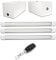 Éclairage led puissant sans fil sur batterie rechargeable pour Garage, Box sous sol, Cave sans électricité - Lampe lumière autonome puissante 3300 lm, Prêt à poser et Sans Travaux -Autonomie 4h30
