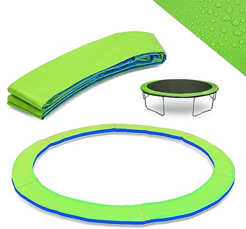 Trintion Trampolin Randabdeckung - Reißfest & UV-resistent EPE-Schaumstoff, Ersatz Federabdeckung Randschutz Rahmenpolster für Gartentrampoline (Grün - Ø 366cm)