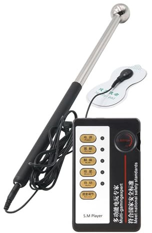 Elektro Schock Impuls Massage Stäben Set, Klitoris Schamlippen Nippel Brust G- Punkt Elektrostimulator Penis Hodensack Reizstromgerät SM Extrem Sexspielzeug für Frauen Männer