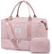LOVEVOOK Travel Gym Bag Womens Weekend Overnight Holdall Duffel Bag with Makeup Bag Cabin Hand Luggage Bag with Shoe Compartment Hospital Bag Waterproof Large Carry on Tote Bag for Vacation Sport