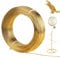 SUPAWAY 1,5 mm Auminiumdraht 100m Länge Craft Aludraht Basteldraht Aluminium Modellierdraht Schmuck Alu-Draht Rolle Blumendraht für Schmuckherstellung Handwerk Modellieren Armaturen Skulpturen Golden