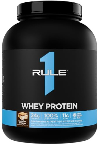 Rule1 R1 Whey Blend (5lbs) S'mores au feu de camp
