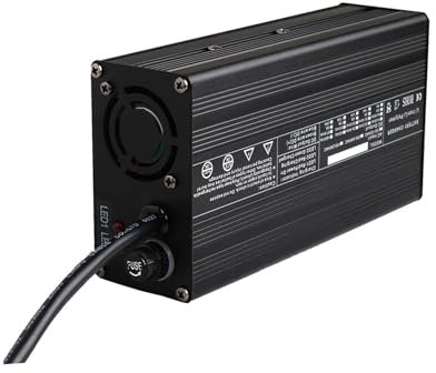 BYDYGJWSL Chargeur De Batterie Au Plomb 48V 5A,Ventilateur Automatique Intégré,pour Voiturette De Golf, VTT, Camion, Chariot Élévateur Électrique, Balayeuse Électrique.,10#