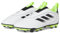 Adidas Goletto Ix - Zapatillas de fútbol unisex sin cordones, Blanco Negro Limón Brillante, 21.5 EU