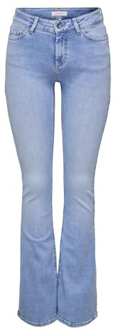 ONLY Female Flared fit Jeans ONLBLUSH Mittlere Taille Flared Jeans
