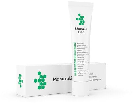 ManukaLind Wundheilsalbe 75g - Natürlich wirksam mit Manuka-Honig MGO 514+ - Wund und Heilsalbe für alle Wundheilungsphasen - Zuhause und Unterwegs