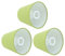 Lampenschirme 3er-Set, kleiner Lampenschirm E14, Lampenschirm aus Stoff, Trommel-Lampenschirm für Tischlampen, Stehlampe, moderner Stoff-Lampenschirm für Schlafzimmer, Nachttisch (Erbsengrün)