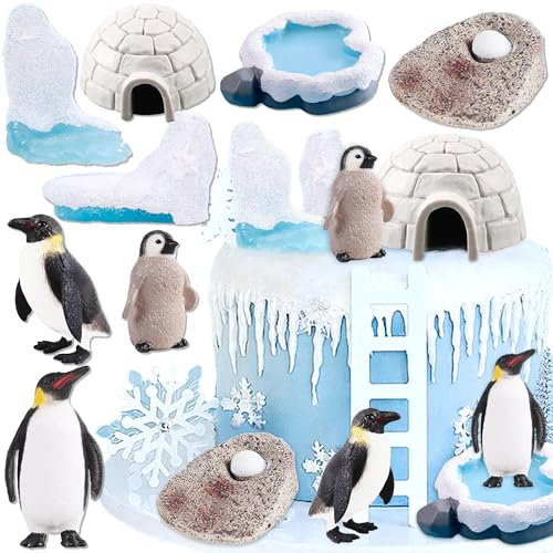 Roaring Good Time Pinguin Tortendekoration Pinguin Party Kuchen Deko Polar Themed Geburtstagsparty Dekoration Penguin Geburtstags Tortendeko