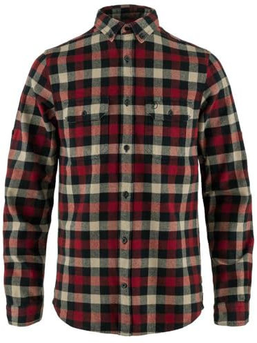 Fjällräven Herren Skog Shirt, Dark Navy/Red, XL
