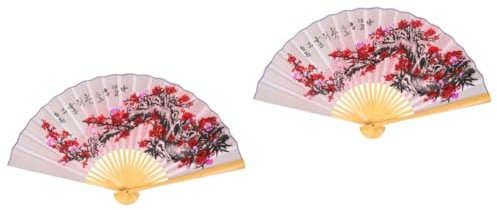 IMIKEYA Pcs Chinese Hand Fan Wall Art Large Folding Fan Decor Paper Decorations for Party Wedding Decor