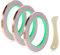 Lusofie 3 Rollen Kupferband Selbstklebend Kupferfolie Klebeband Mit Schaber 20m X 6mm Leitfähiger Copper Tape Kupferfolienband Klebstoff Für Buntglas Emv-Abschirmung Elektro Reparatur Löten Basteln