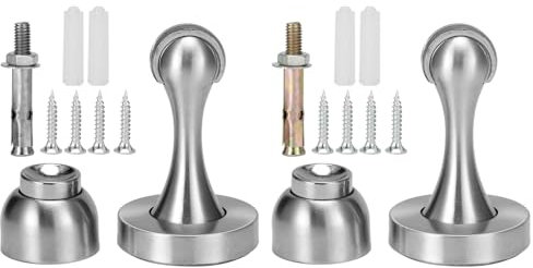 2 Eingestellte Türstopper, Edelstahl Magnet Türstopper Wandmontage Tür Halten Sie Ihre Tür offen Türhalter Hardware