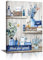 Bleu Rustique Panneau Please Seat Yourself Tableau Décoration Murale Salon Impression sur Toile Eucalyptus vert Plantes Fleurs Image sur Toile Peintures sur Toile Décor Murale pour Chambre 30x40cm