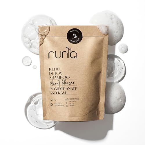 NUNIQ Planet Pleaser Shampoo ohne Sulfate und Parabene | Sanfte Reinigung für empfindliche Kopfhaut | Natürliche Detox-Formel mit neutralem pH-Wert | 250 ml (Nachfüllpackung 250 ml)