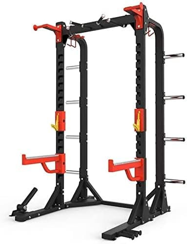 CCYENG Professionelles Squat Rack Krafttrainingsgerät Home Sports Fitness Power Rack Squat Rack Bankdrücken Portalrahmen Langhantelständer Umfassendes TRAI