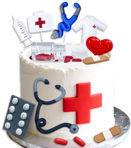 Krankenschwester Tortendekoration Krankenpflege Cupcake Toppers | Krankenschwester Tortendekoration Krankenpflege Cupcake Toppers Krankenschwester Graduation Tortendeko Dekorationen für