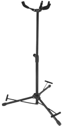 F Fityle Triple Guitar Stand Gitarrendisplay Rack Iron Ukulele Stand 3 Köpfe für E -Gitarren -Bass -String -Instrument Banjo Cello, Schwarzer Gummikopf