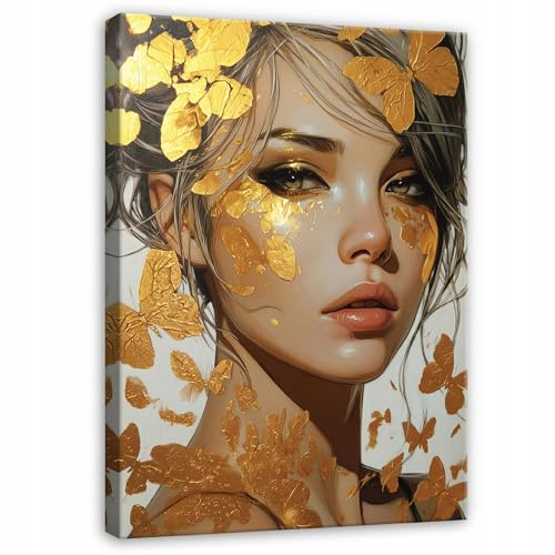 WallArena Leinwand Bilder 70x100 cm | Frau, Leinwandbilder, Bild auf leinwand, Format: 70x100 cm (BxH) - einteilig auf Canvas Leinwand. Das Leinwand