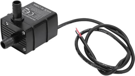 Jeffergarden Kleine Tauchpumpe, Bürstenlose DC-12-V-Pumpe mit LED-Anzeige, 240 L/h Durchflussrate und 300 Cm Hub für Aquarien und Hydrokulturen