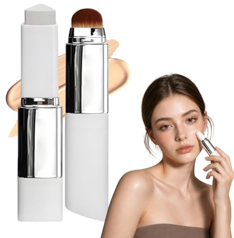 Faccelove Foundation Stick mit LSF 15: Automatische Farbanpassung - 2-In-1 Foundation Mit Integriertem Pinsel - Anti-Aging Pflege für reife Haut ab 40 - Korean Foun Dation Makeup für Alle Hauttypen