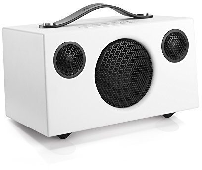 Audio Pro Addon C3 - Tragbarer Multiroom Lautsprecher Klein mit Bluetooth & WiFi - Kabelloser Smart Speaker mit App-Steuerung für Air Play, Spotify - Weiss