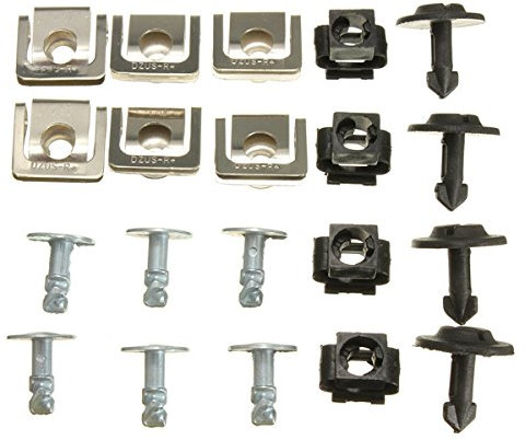 Viviance Kit De Fixation De Couvercle De Moteur De Garde De sous-Plateau Kit De Vis De Clips De Moteur Compatible avec A3 A4 A6 A8 100 Coupe Passat B5 Superb I