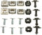 Viviance Set Unterbodenschutz Motorabdeckung Befestigung Befestigung Motorclips Schraubensatz kompatibel mit A3 A4 A6 A8 100 Coupe Passat B5 Superb I