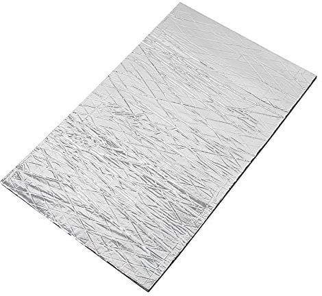 sourcing map Tapis Isolation Thermique Carré Isolation Acoustique Voiture Porte Capot 5mm 50x30cm