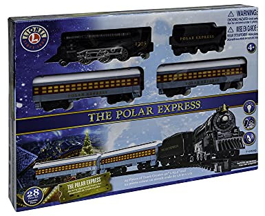 Lionel Polar Express Battery Operated Mini Model Train Set Standard, Multicolor, 711925