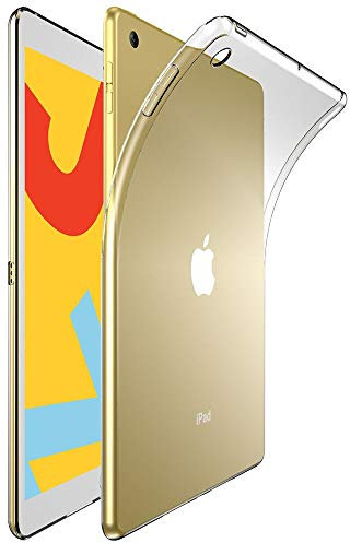 ebestStar - Funda para iPad 10.2 (2019, 2020, 2021) Apple, Carcasa Silicona Transparente, Capa Protectora TPU Antigolpes, Slim Ultra Fina, Transparente