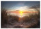 WallArena - Vlies Fototapete Strand 3D Meer Ostsee Natur Sonnenuntergang Gras 416x254 cm - Fototapeten - Tapeten - für Wohnzimmer Schlafzimmer - Vliestapete Wandtapete Tapete 3D Effekt- inkl. Kleister