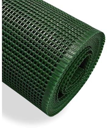 Jardin202 - Red de Plástico para Balcones y Terrazas | Verde | Seleccione Medida y Cuadrado | 1x10 m (Cuadrado: 0,50 cm)