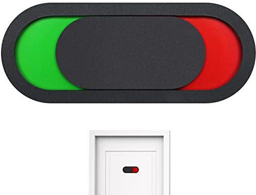 VILLCASE Privacy Sign Do Not Disturb Sign Privacy Slide Door Indicator Tells Whether Room in Vacant or Occupied for Office Home Clinic Dorm Black