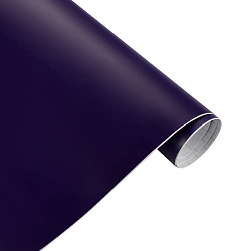 Wasserdichter Vinyl Autofolie Aufkleber,MoreChioce 200cm x 50cm Klebeband Luftblasenfreier Dehnbarer Vinyl Aufkleber Matt Selbstklebend Lackschutzfolie für Innen und Außen Dekoration,Lila