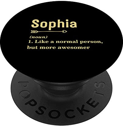 Sophia Damen Namensschild Definition Sophia PopSockets mit austauschbarem PopGrip